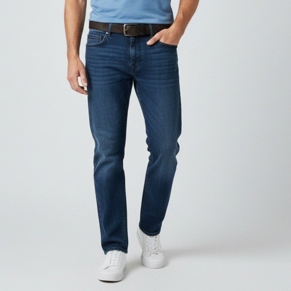Buffalo David Bitton Jackson-X Mens‎ 36x34 Straight Stretch Dark Wash Jeans